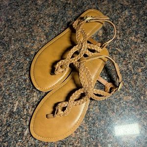 Merona Target Cognac Braided Sandal